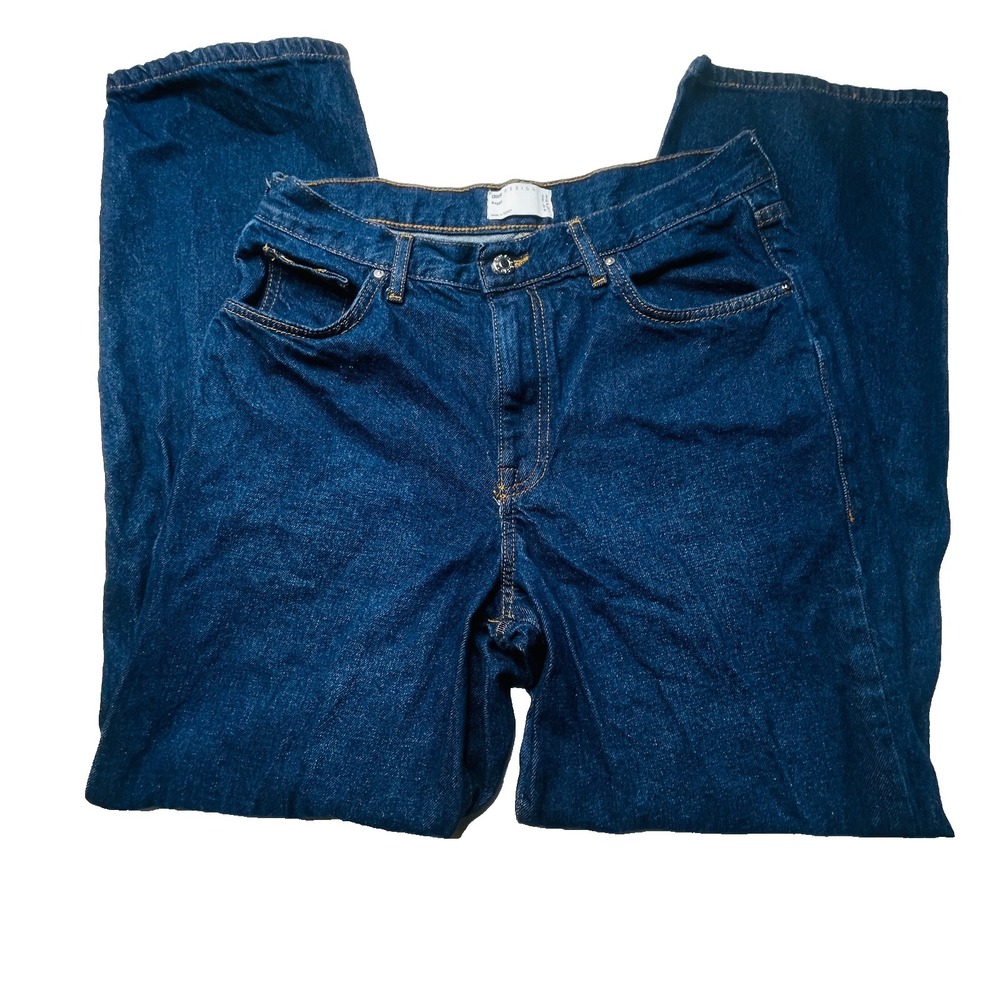 ASOS Design Baggy Jeans Mens W31 L32 Dark Wash Wide Leg Skate Denim 31x32